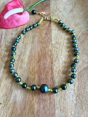 Image of Megan Tahitian pearl necklace