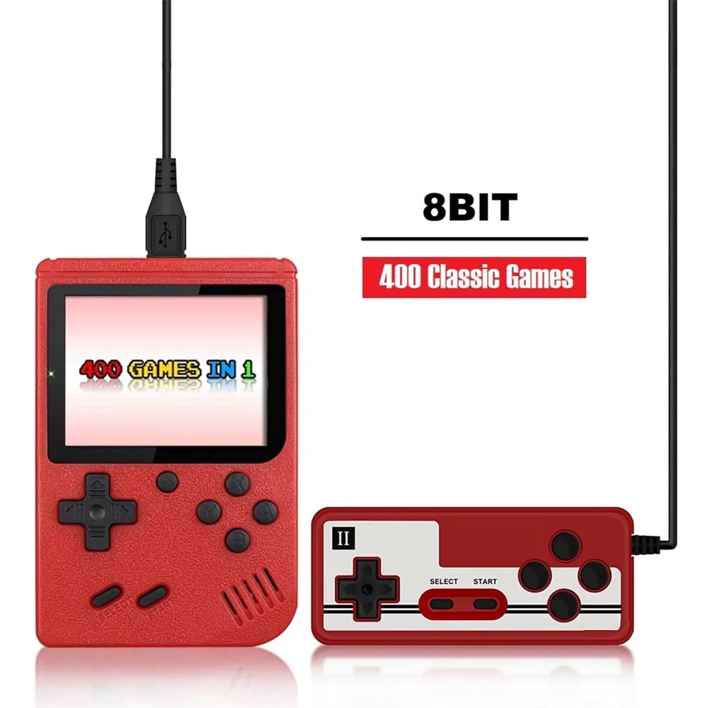 Retro Pocket Video Game Console 8-bit 3.0 Inch Lcd Screen 400 Games Portable Mini Handheld Kids Game