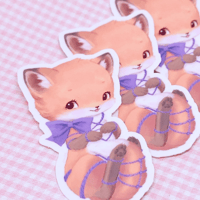 Image 4 of Pets Play Sticker Set | Four 3 Inch Kitschy Cute Kinky Pets on Waterproof  Vinyl