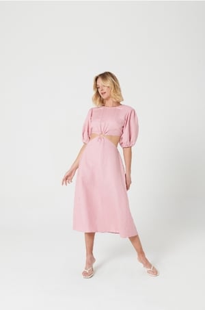 Image of Cut Out Dress. Pink. By MVN the label. 