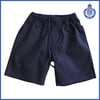 Navy Cotton Twill - Easy Waist Shorts
