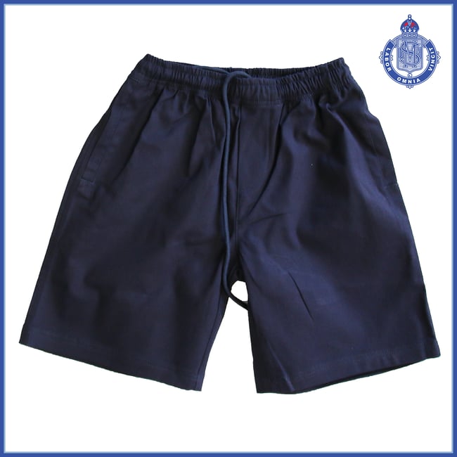 Navy Cotton Drill - Easy Waist Shorts $44.45
