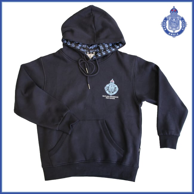 Cotton Fleece Hoodie - Navy $55.45
