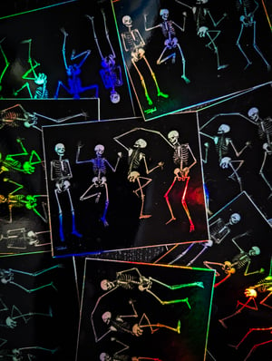 Danse Macabre Holographic Sticker