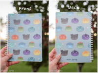 Image 2 of Genshin Mustache Slimes Reusable Sticker Book (U.S. ONLY)
