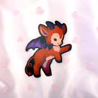 Image 1 of Cute Cryptid Jersey Devil | Strange  Sweetie Art on Waterproof Vinyl