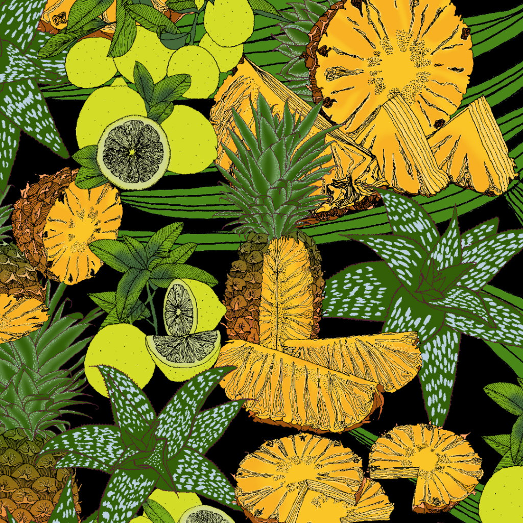 Image of Piña Margarita Surface Pattern License