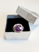 Amethyst Dome Ring