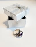 Amethyst Dome Ring