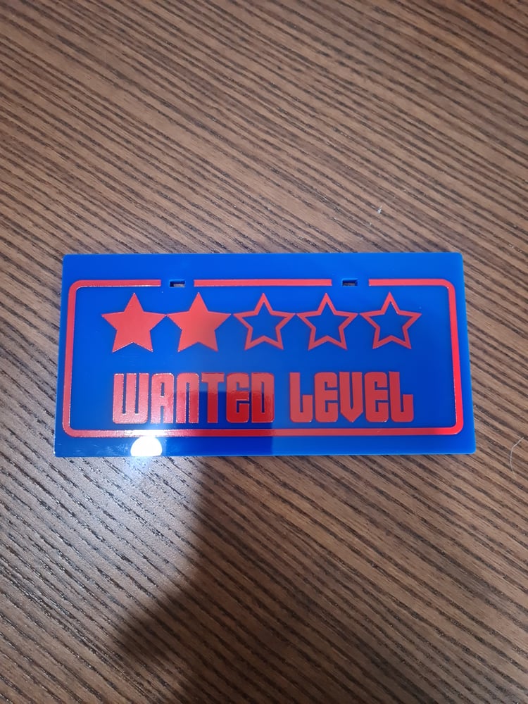 Image of *deadstock*Wanted Level Plate 