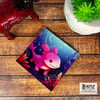 Axolotl Glass Coaster