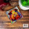 Paint Splash Guinea Pig Glass Coaster