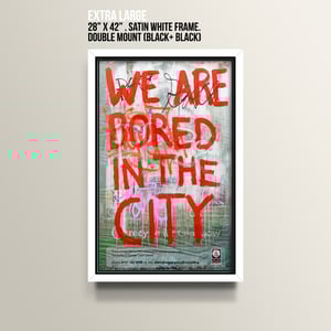Image of Urban Scrawls Abstract Art - We Are Bored In The City - Glasgow