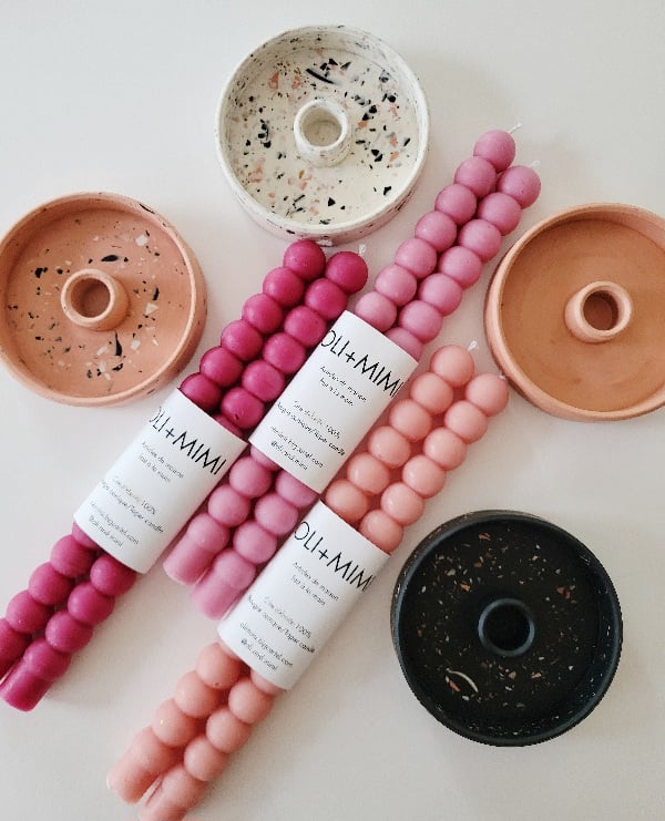 Image of Duo de bougies boules