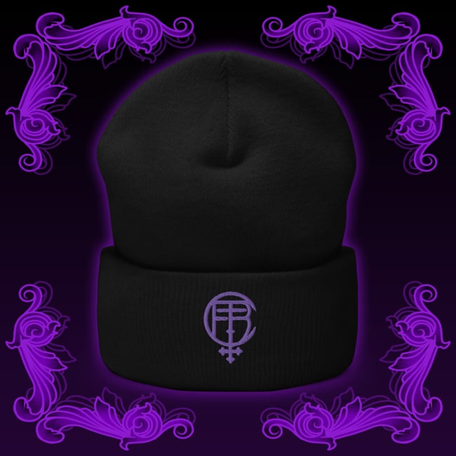 CFTBT Purple Logo Embroidered Cuffed Beanie