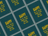 Carte postale typographie "Happy" - Green