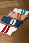 Chaussettes Heritage 9.1 x Lucallaccio vintage 1980 blanc / bleu