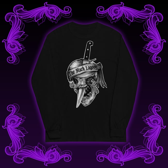 The Black Lagoon Skull Long Sleeve Shirt
