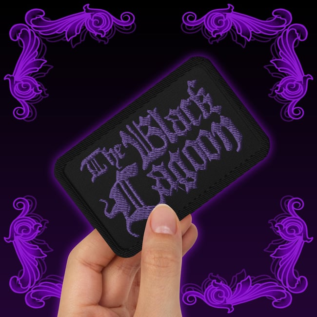 The Black Lagoon Purple Embroidered Patch