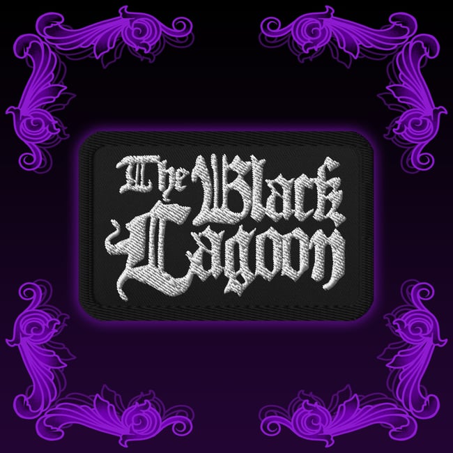 The Black Lagoon White Embroidered Patch