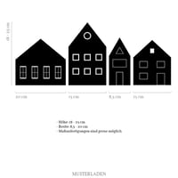 Image 4 of Fensterfolie Häuser, Sichtschutzfolie aus Milchglasfolie