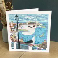 Image 1 of St Ives Harbour Gulls Greeting Card