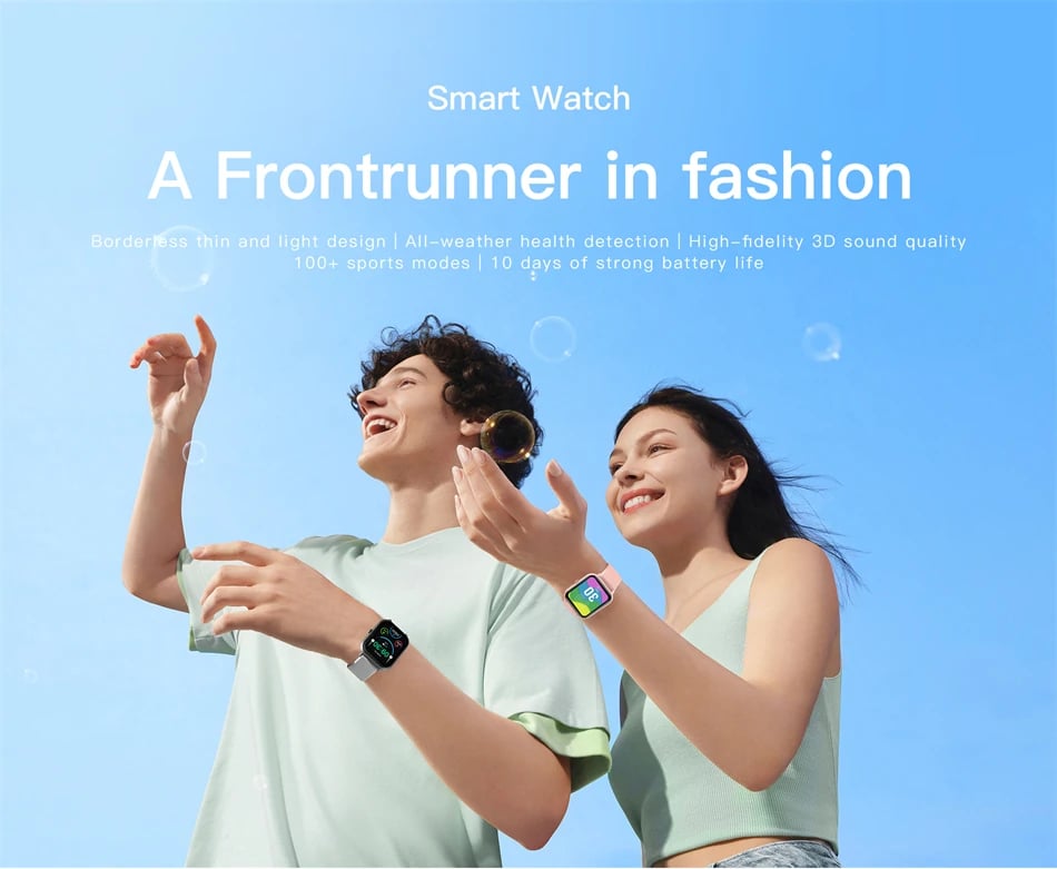 Women's Xiaomi Custom Smartwatch For Android IOS Waterproof And Bluetooth Music