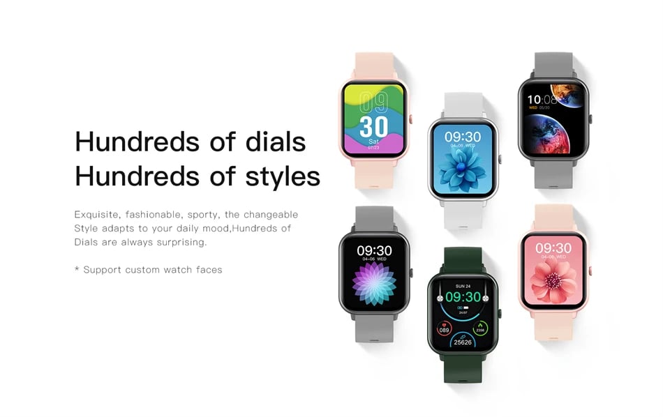 Women's Xiaomi Custom Smartwatch For Android IOS Waterproof And Bluetooth Music