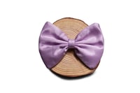Lilac Shantung Satin Fabric Bow