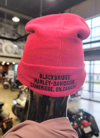 Image 3 of BBHD Hot pink Text  Knit Hat