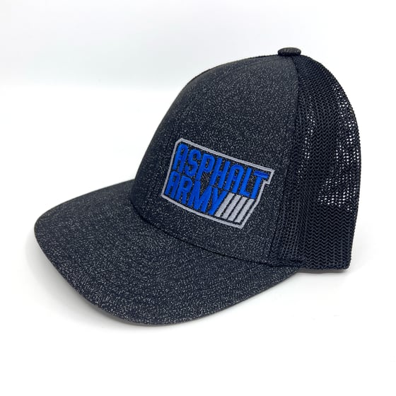 Image of  Pacific Headwear, 405 Charcoal/Black Blue/Charcoal Logo