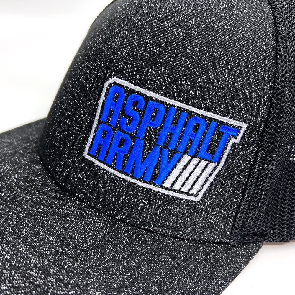 Image of  Pacific Headwear, 405 Charcoal/Black Blue/Charcoal Logo