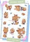 TaruFox Sticker Sheet