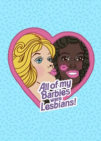 Image 1 of Lesbian Barbie print