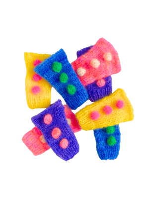 Image of Bright and Intense Bubble Mittens