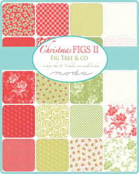 Image 2 of Fat quarter bundle of Christmas Figs II by Fig Tree