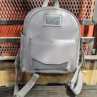 Image 1 of Harley Davidson Grey leather mini Back Pack Purse