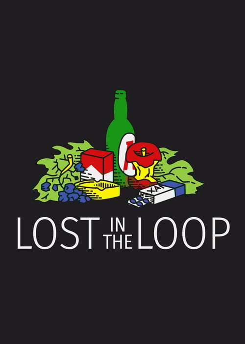 Image of Lost In The Loop- Black- Backprint