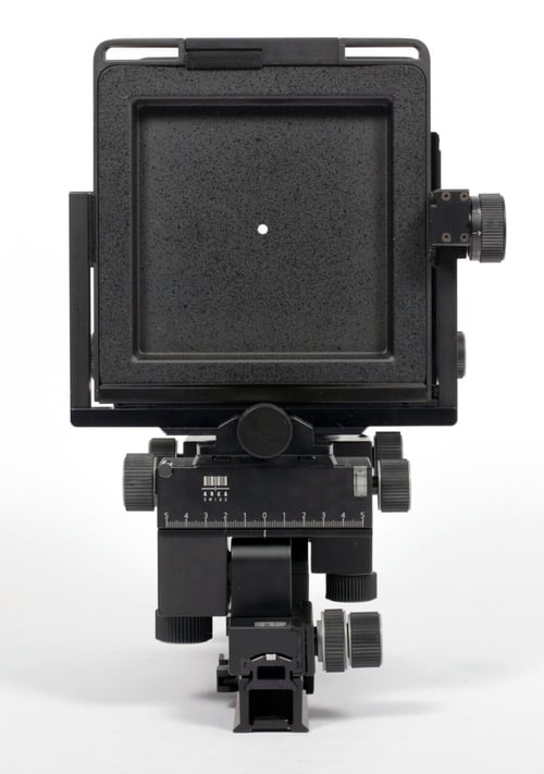 Image of Arca Swiss M Monolith 4X5 camera with telescoping rail + fresnel #8750