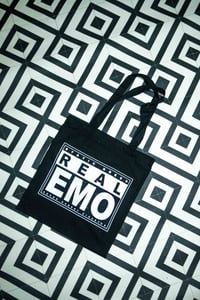 Image 2 of 'REAL EMO' tote bag