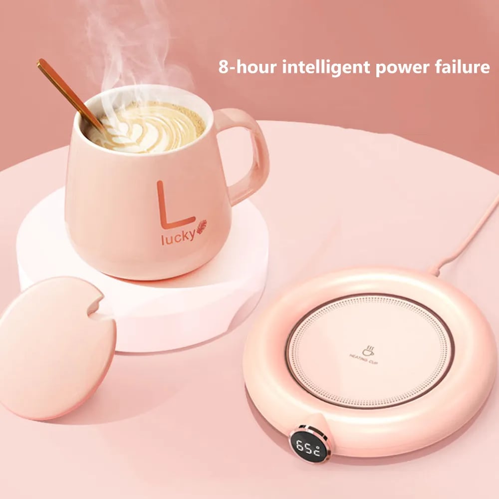 Mini Portable USB Cup Warmer 3 Gear Heating Coaster Smart Thermostatic Hot Plate