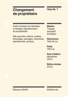 Objet No. 7 / Changement de propriétaire