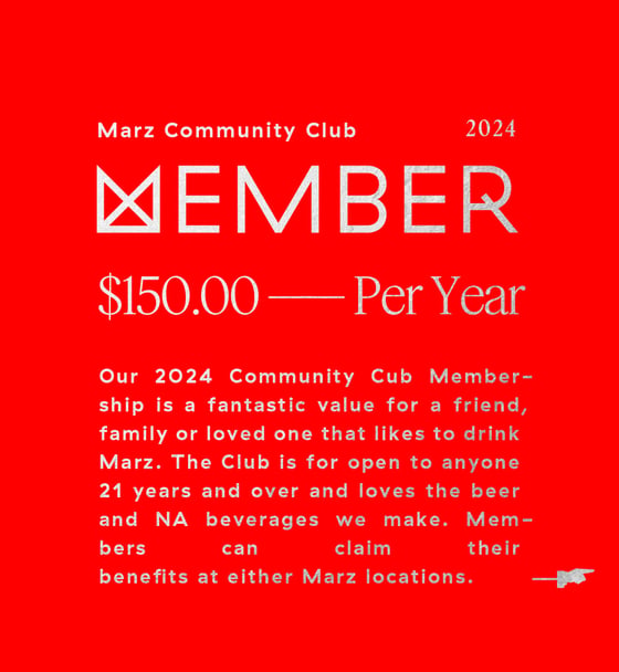 Image of 2024 Marz Community Club Membership