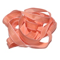 Image 3 of 1PC. PEACH 42" hand dyed wrist wrap bracelet silk ribbon//Yoga wrist wrap bracelet ribbon