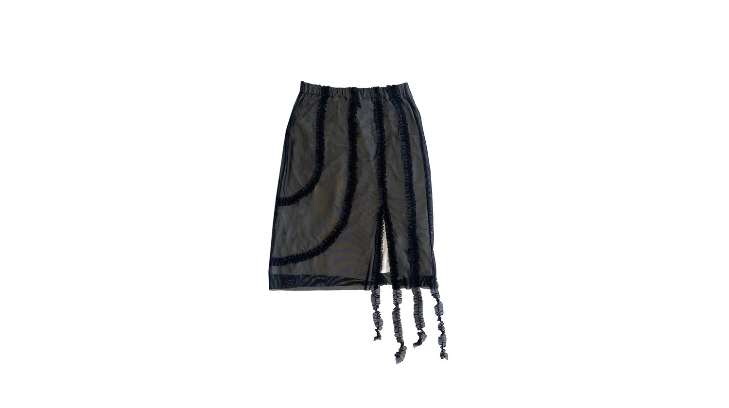 Image of Ruffle Midi Skirt