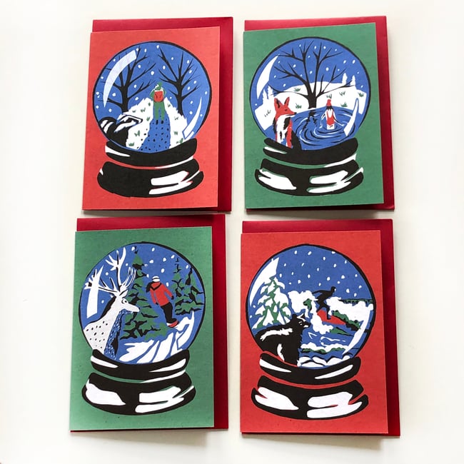 Snowglobe cards