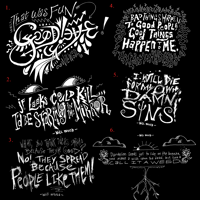 Image 1 of LYRIC TEES & HOODIES Part 2! (6 New designs available!)