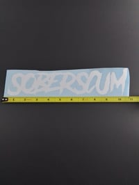 Image 2 of SOBERSCUM 2ND GENERATION  LOGO FONT VINYL STICKER 