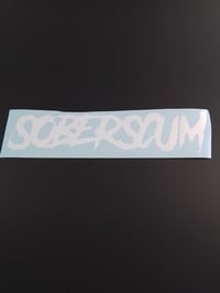 Image 1 of SOBERSCUM 2ND GENERATION  LOGO FONT VINYL STICKER 