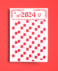 2024 Calendar A3